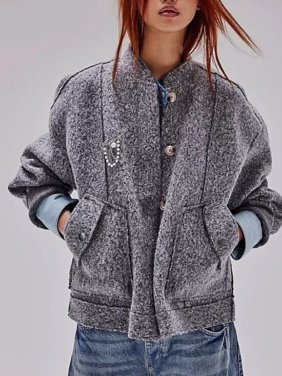 Free People Jackets & Blazers - Free People Willow Bomber Jacket